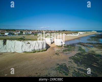 Botany Bay est une baie de Broadstairs face à la mer du Nord, Kent, Angleterre. Banque D'Images