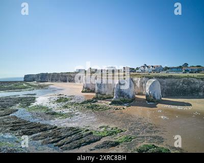 Botany Bay est une baie de Broadstairs face à la mer du Nord, Kent, Angleterre. Banque D'Images