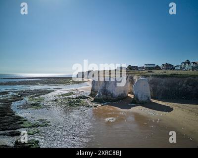 Botany Bay est une baie de Broadstairs face à la mer du Nord, Kent, Angleterre. Banque D'Images