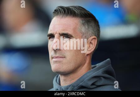 Le manager de Swindon Mark Kennedy avant le match de Sky Bet League Two au SMH Group Stadium de Chesterfield. Date de la photo : vendredi 9 août 2024. Banque D'Images