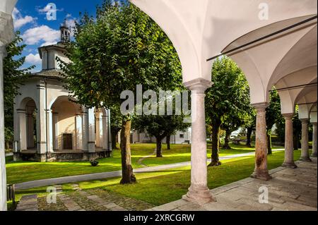 Italie Piémont Sacré Mont Ghiffa Sanctuaire Banque D'Images