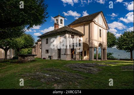 Italie Piémont Sacré Mont Ghiffa Sanctuaire Banque D'Images