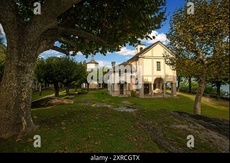 Italie Piémont Sacré Mont Ghiffa Sanctuaire Banque D'Images