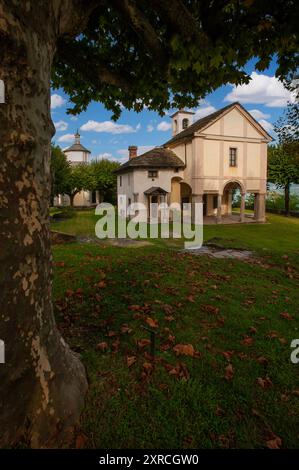 Italie Piémont Sacré Mont Ghiffa Sanctuaire Banque D'Images