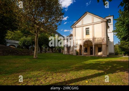 Italie Piémont Sacré Mont Ghiffa Sanctuaire Banque D'Images