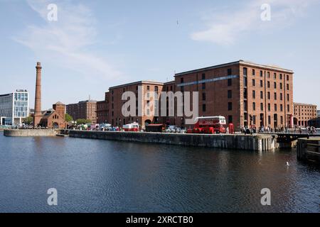 Vue générale (GV) du musée maritime merseyside sur Royal Albert Dock à Liverpool, Grande-Bretagne. Image prise le 1er août 2024. © Belinda Jiao Jiao.bil Banque D'Images