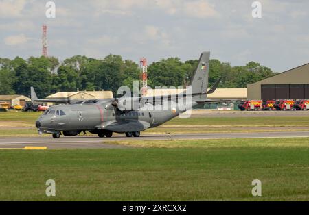 Irish Air corps, Airbus C-295 MSA arrivée au Royal International Air Tattoo 2024 Banque D'Images