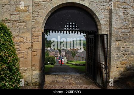 Prison du château de Jedburgh dans la ville de Scottish Borders, Écosse, Royaume-Uni Banque D'Images