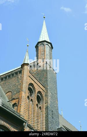 La mairie est le siège du maire et la mairie de la ville hanséatique de Lübeck, en Allemagne. Banque D'Images