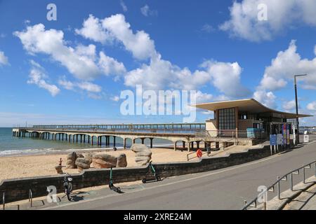 Boscombe Pier, Bournemouth, Dorset, Angleterre, Grande-Bretagne, Royaume-Uni, Royaume-Uni, Europe Banque D'Images