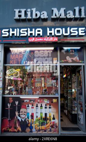 Shisha House, Edgware Road, Londres, West End, Angleterre, ROYAUME-UNI Banque D'Images