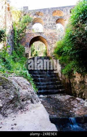 Aqueduc Sapantiana à Cusco Banque D'Images