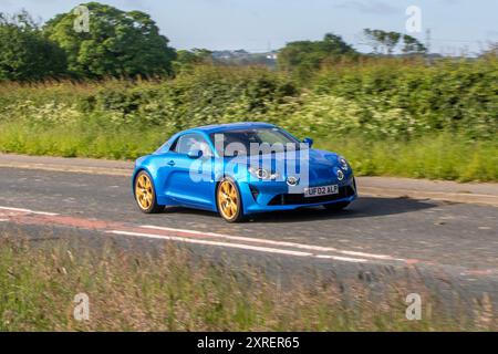 2023 Blue Alpine A110 Auto, 252 DCT Auto car Coupe essence 1798 cc Banque D'Images