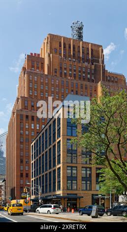 Le 34 Leonard Street, conçu par le spécialiste de la restauration Beyer Blinder belle, se fond dans les lofts historiques de faible hauteur de Tribeca. Banque D'Images