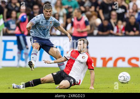 Rotterdam, pays-Bas. 10 août 2024. ROTTERDAM - 10-08-2024, de Kuip. Football néerlandais, eredivisie, saison 2024-2025. Feyenoord - Willem II. crédit : Pro Shots/Alamy Live News Banque D'Images