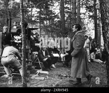 FREDDIE YOUNG et DAVID LEAN filment une scène sur place en Espagne pour DOCTOR ZHIVAGO 1965 réalisateur DAVID LEAN roman BORIS PASTERNAK scénario ROBERT BOLT Cinématographie FREDDIE YOUNG musique MAURICE JARRE Carlo Ponti Productions / Metro Goldwyn Mayer Banque D'Images