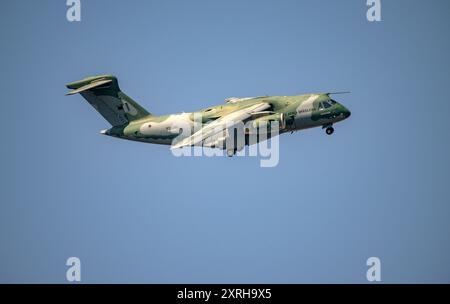 Embraer C-390 Millennium brésilien lors de l'exposition au Royal InternationalAir Tattoo Banque D'Images