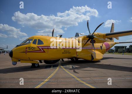 Aviation royale du Canada, CC-295 Kingfisher en exposition statique au Royal International Air Tattoo Banque D'Images