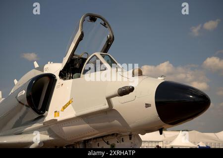 Top Aces, Douglas A-4N Skyhawk sur la ligne statique au tatouage Royal International Air Banque D'Images