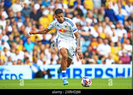 Leeds, Royaume-Uni. 10 août 2024. Georginio Rutter (24 ans), attaquant du Leeds United FC contre Portsmouth FC SKY BET EFL Championship à Elland Road, Leeds, Angleterre, Royaume-Uni le 10 août 2024 Credit : Every second Media/Alamy Live News Banque D'Images