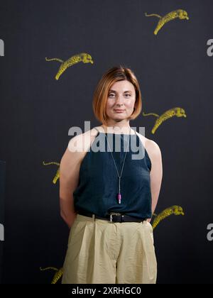 Locarno / Suisse, 10 août 2024. Agnė Kaktaitė actrice vue au Photocall Locarno film Festival. Crédits : Walter Gilgen crédit : Walter Gilgen/Alamy Live News Banque D'Images