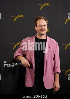 Locarno / Suisse, 10 août 2024. L'acteur Milan Zerzaway vu au Photocall Locarno film Festival. Crédits : Walter Gilgen crédit : Walter Gilgen/Alamy Live News Banque D'Images