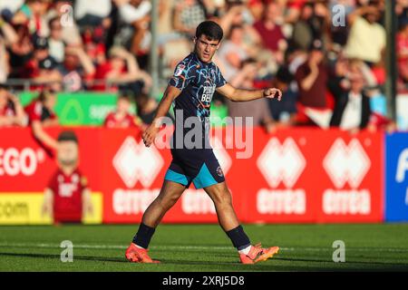 Rob Apter de Blackpool pendant le match de Sky Bet League 1 Crawley Town vs Blackpool au Broadfield Stadium, Crawley, Royaume-Uni, 10 août 2024 (photo par Gareth Evans/News images) Banque D'Images