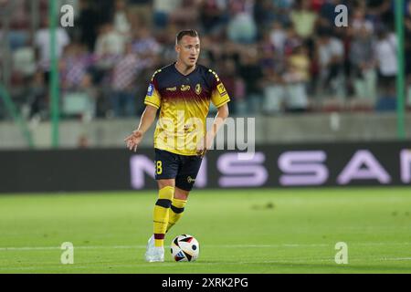 Zabrze, Pologne. 02 août 2024. Fredrik Ulvestad de Pogon Szczecin vu en action lors du match de football de la Ligue polonaise PKO BP Ekstraklasa 2024/2025 entre Gornik Zabrze et Pogon Szczecin à l'Arena Zabrze. Score final : Gornik Zabrze 1:0 Pogon Szczecin. Crédit : SOPA images Limited/Alamy Live News Banque D'Images