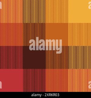 Motif tartan frappant, texture géométrique pixelisée simple adapté aux plaid en tissu, nappes de pique-nique ou toile cirée. Couverture de style rétro classique et foulard tendance représentés dans vector compris Illustration de Vecteur