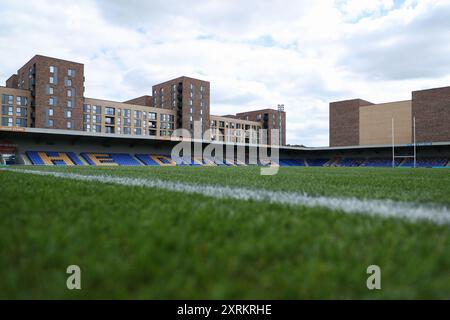 Vue générale du Cherry Red Records Stadium avant le match de la Betfred Super League Round 21 des Broncos de Londres contre les Wolves de Warrington à Plough Lane, Wimbledon, Royaume-Uni, le 11 août 2024 (photo par Izzy Poles/News images) à Wimbledon, Royaume-Uni le 8/11/2024. (Photo Izzy Poles/News images/SIPA USA) Banque D'Images