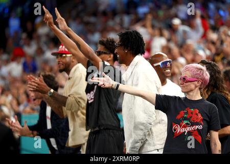 Paris, France. 11 août 2024. Julien Mattia/le Pictorium - basket-ball 5x5 - finale - France-USA - Paris 2024 - 11/08/2024 - France/Seine Saint Denis/Paris - finale des Jeux Olympiques de Paris, entre la France et les USA, à l'Arena Bercy, le 10 août 2024. Crédit : LE PICTORIUM/Alamy Live News Banque D'Images