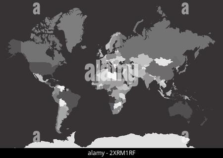 carte du vecteur mondial Illustration de Vecteur