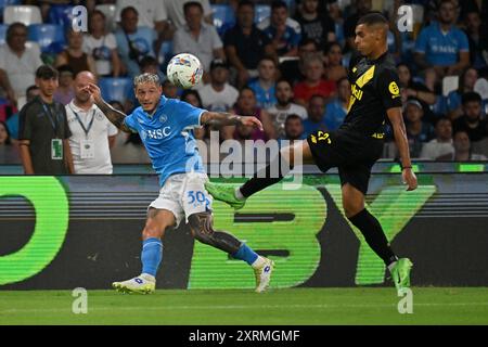 Naples, Italie. 29 mars 2024. Italie, 29 mars 2024 : Pasquale Mazzocchi lors du match de football de la Coupe d'Italie 2024-2025 entre Napoli et Modène au stade de Maradona, Italie (Felice de Martino/SPP) crédit : SPP Sport Press photo. /Alamy Live News Banque D'Images