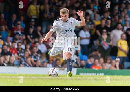 Southend Utd contre York City en 2024-25 Vanarama National League au Roots Hall. Premier jeu sous la nouvelle propriété de COSU. Billy Chadwick de York Banque D'Images