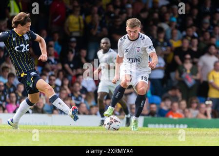 Southend Utd contre York City en 2024-25 Vanarama National League au Roots Hall. Premier jeu sous la nouvelle propriété de COSU. Billy Chadwick de York Banque D'Images