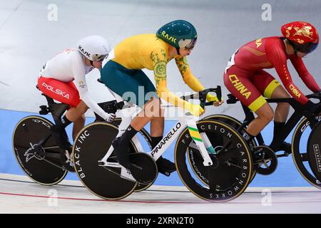 Paris, France, 11 août 2024. Lors des Jeux Olympiques de Cycling Track Paris 2024 au National Veladrome le 11 août 2024 à Paris, France. Crédit : Pete Dovgan/Speed Media/Alamy Live News Banque D'Images