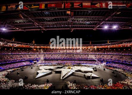 Paris, France. 11 août 2024. PARIS - cérémonie de clôture des Jeux olympiques d'été au stade de France. ANP KOEN VAN WEEL crédit : ANP/Alamy Live News Banque D'Images