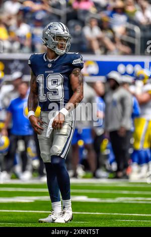 Inglewood, Californie, États-Unis. 11 août 2024 Inglewood, CA. Dallas Cowboys Trey lance (19 ans) en action lors du match de pré-saison de la NFL contre les Dallas Cowboys. Crédit photo obligatoire : Louis Lopez/Cal Sport Media crédit : Cal Sport Media/Alamy Live News Banque D'Images