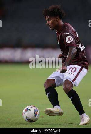 Turin, Italie. 11 août 2024. Valentino Lazaro du Torino FC lors du match de la Coppa Italia au Stadio Grande Torino, Turin. Le crédit photo devrait se lire : Jonathan Moscrop/Sportimage crédit : Sportimage Ltd/Alamy Live News Banque D'Images