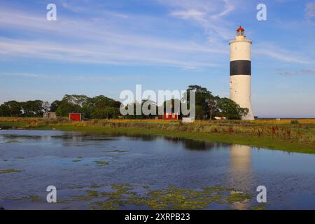 Le phare de Tall John au cap sud de l'île suédoise d'Oland. Banque D'Images