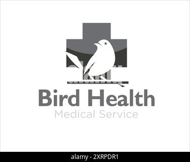 conceptions de logo de santé des oiseaux pour le service médical Illustration de Vecteur