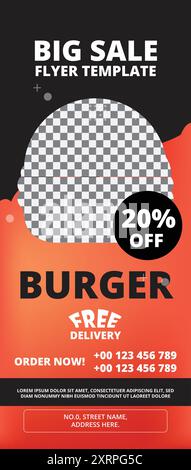 Conception vectorielle d'illustration de bannière Rollup moderne Illustration de Vecteur