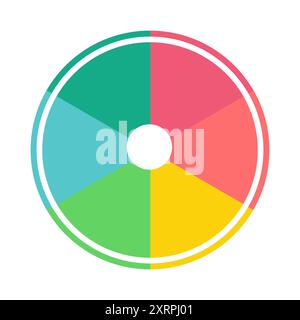 Fond rond coloré de roue de rotation Illustration de Vecteur