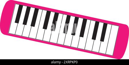 Illustration vectorielle de conception de logo de piano Illustration de Vecteur