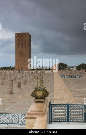 Le mausolée de Mohammed V est un mausolée situé en face de t Banque D'Images