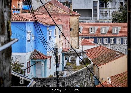 DAS ehemals jüdische Viertel Sao Pedro de Miragaia der Stadt Porto mit ursprünglichen und malerischen Gassen und Hausfassaden Impressionen Porto *** L'ancien quartier juif de Sao Pedro de Miragaia dans la ville de Porto avec ses ruelles originales et pittoresques et façades de maisons impressions de Porto Banque D'Images