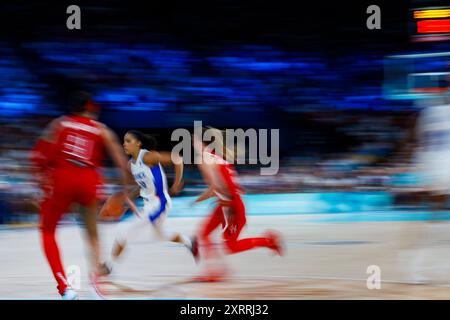 Le 11 août 2024 à Bercy à Paris, France. , . Photo Gregory Lenormand/DPPI Media/Panoramic Credit : DPPI Media/Alamy Live News Banque D'Images