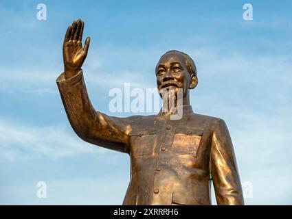 Statue du président Ho Chi Minh, Saigon, Vietnam Banque D'Images