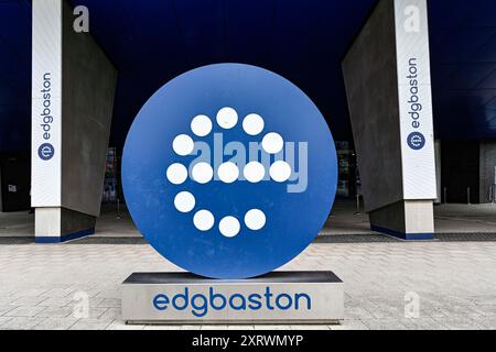 Edgbaston, Birmingham, Royaume-Uni. 12 août 2024. The Hundred Womens Cricket, Birmingham Phoenix versus Trent Rockets ; The Entrance to Edgbaston Credit : action plus Sports/Alamy Live News Banque D'Images