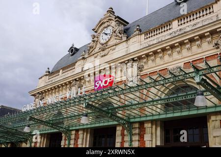 Gare de Nice-ville, Gare de Nice, Côte d’Azur, France. Banque D'Images